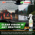 LUXFINISH Beading-150ml/5oz Glass Water Repellent Spray | Hydrophobic Rain Repellent for Car Windshield, Shower Doors