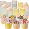 Jingmore 120 Pcs Ice Cream Bowls Paper Ice Cream Cups 4/6/8 oz Containers
