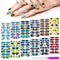 Maitys 168 Pcs Nail Stickers, 12 Sheets Full Wrap Polish Strips, Glitter Self Adhesive DIY Gel Nail Decals with 1