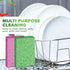 SCRUBIT Cellulose Scrub Sponge - 6 Pack Kitchen Cleaning Sponges for Dishes, Pans, Pots & More - Colors May Vary