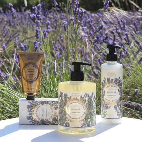 Panier des Sens Small Hand Cream for Dry Cracked Hands, Lavender Mini Lotion, Travel Size 1 floz