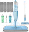 Wet Dust Mops for Hardwood Floor Cleaning: MEXERRIS Microfiber Spray Mops with 4 Reusable Pads
