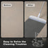 Rubber Broom Squeegee for Floor, 51.77'' Long Handle Multifunction Scraping Silicone Broom, Pet Hair Remover