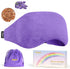Weighted Eye Mask for Sleeping, Soft Heated Compress with Lavender & Flaxseeds, Reusable Sleep Mask