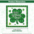 Heyiminy 40Pcs 6.5 Inch St Patricks Day Napkins, Shamrock Napkins, Disposable Green Lucky Clover Cocktail Beverage