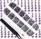 LPBeads 3456 Pieces Tanzanite Flat Back Round Crystal Rhinestones - 6 Sizes for Crafts, DIY with Tweezers