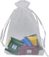 Ankirol 100pcs Sheer Organza Favor Bags, 5x7'' for Wedding Gift Bags, Samples Display Drawstring Pouches, White