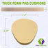 Metatarsal Firm Tan Foam Foot Pad, 1/4" Thick Cushions, 6 Pairs (12 Pieces)