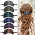 Noverlife 6PCS Leather Hair Barrettes with Stick, Square Shape Hair Clips for Women Girls
