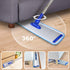 18" Professional Microfiber Mop Floor Cleaning System, Flat Mop with Stainless Steel Handle, 4 Washable Mop Pads