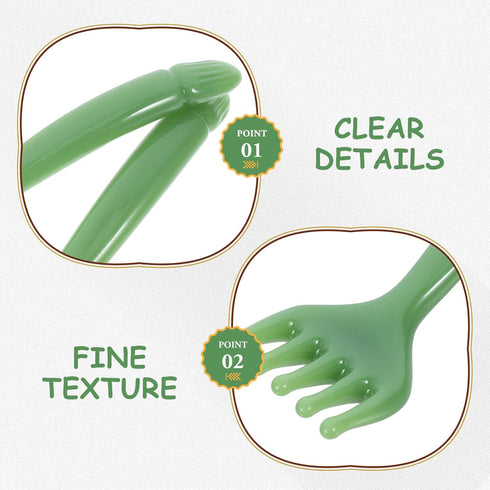 TOPPERFUN 2pcs Resin Scalp Massager Tool and Gua Sha Head Comb for Manual Scalp Scraping Head Spa Equipment for Stress