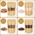 Blisstime 100 Pack Stand Up Pouch, Self-seal Kraft Paper Bags with Matte Window, Resealable Bags for Small Business