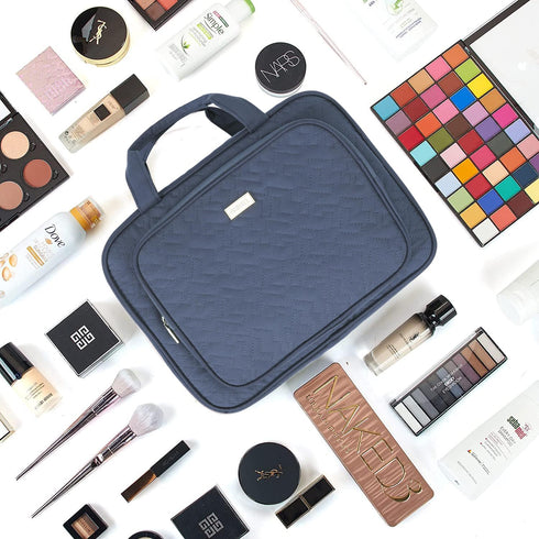 NISHEL Large Size Toiletry Bag for Women, Travel Essentials Organizer, Hanging Makeup Case for Cosmetics and Toiletries