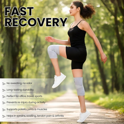 Remore Bamboo Charcoal Knee Sleeve - Bamboo Compression Knee Sleeve for Men and Women Meniscus Tear, Sports, Joint Pain