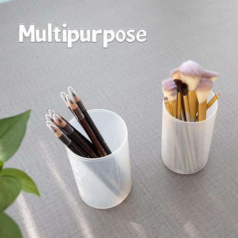 OCHEAL Retractable Makeup Brush Holders, Clear Travel Makeup Brush Case, Dustproof Storage for Women and Girls Makeup