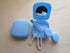 Contact Lens Case, 2 Pack Portable Box Kit with Mirror, Compact Soak Storage for Travel (Blue)