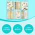Terra Tattoos Gold Metallic Tattoo Flash Sheets, Waterproof Nontoxic Designs for Festivals and Parties