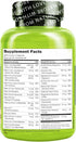 NATURELO Prenatal Multivitamin with Gentle Chelated Iron, Methyl Folate, Plant Calcium & Choline - Vegan, 180 Capsules