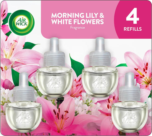 AIR WICK Plug In Scented Oil Air Freshener Refill Pack - 4