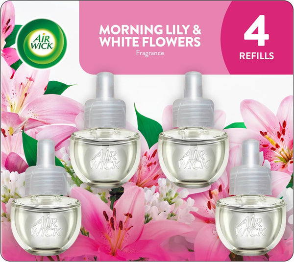 AIR WICK Plug In Scented Oil Air Freshener Refill Pack - 4