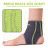 Ankle Brace for Men & Women, Compression Support for Sprained Ankles & Plantar Fasciitis, Medium
