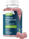 Gummies with Calcium Magnesium Zinc and Vitamin D3 - Supports Bone Health & Immune Function - Raspberry Flavor