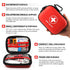 Mini First Aid Kit, 100 Pieces Water-Resistant Hard Shell Small Case for Travel, Outdoor, Home, Office, Camping, Hiking