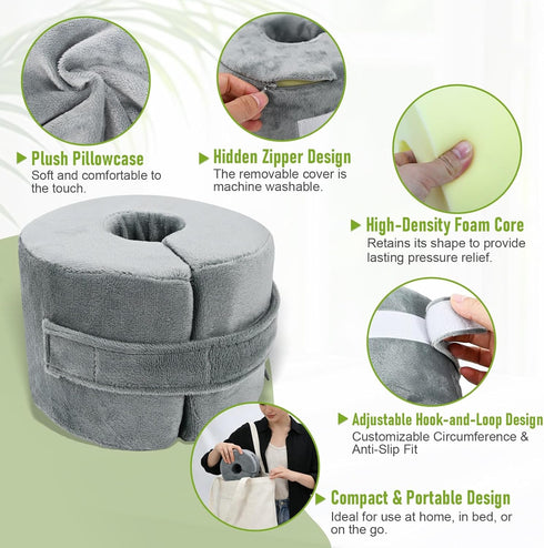Suicatene 2 Pack Foot, Ankle & Heel High - Density Sponge Rings - Prevent Bed Sores, Ideal for Post Surgery, Elderly