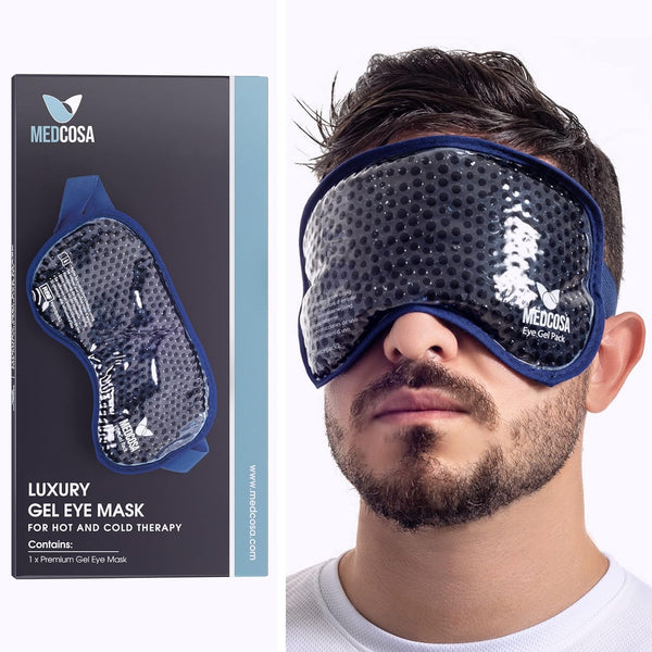 Medcosa Eye Ice Pack | Cool & Soothe Tired Eyes with Cold Gel Mask | Pain Relief for Puffy Eyes, Aiding Migraines