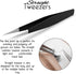 SIVOTE Lash Tweezers for Eyelash Extensions, 3 Pack for Volume, Isolation & Classic Lashes in Black