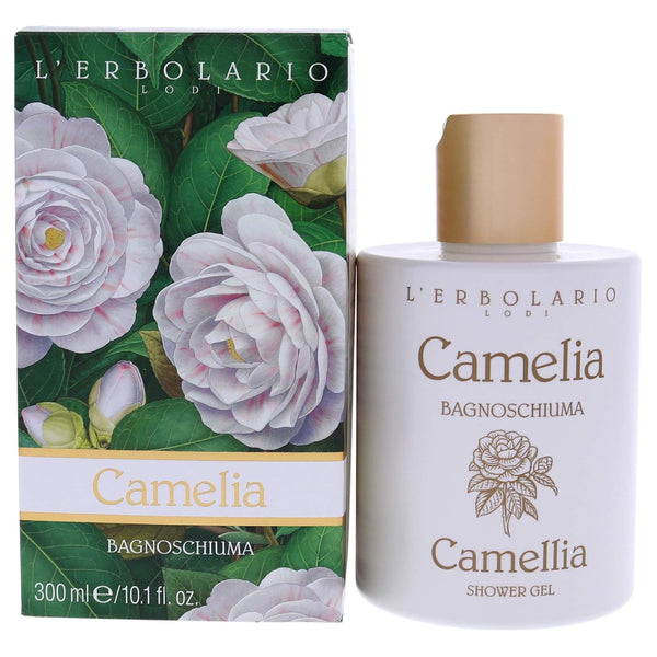 L'Erbolario Camellia Shower Gel, 10.1 Oz Gentle Cleansing Action for Maintaining Skin's Natural Moisture
