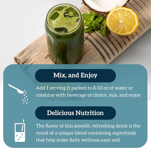 Packs 15 Packs Organifi: GO - Green Juice - Organic Superfood Supplement Powder - Travel - Organic Vegan Greens