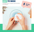 Odorless Retainer Case Pack of 2, Ventilated, Durable & Hygienic for Braces, Dentures & Aligners, 3.14 x 3.14 x 1.1