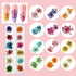 Makartt Nail Decoration Set, 4 Boxes Glitter Sequins & Rhinestones for Nail Art, DIY Decoration Accessories Kit
