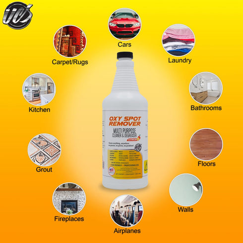 Oxy Spot Remover All Purpose Cleaner & Degreaser Spray, 32 oz Stain Remover for Carpets and Upholstery