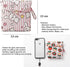 Tiger007 4 5.1 5.1 inch Pcs Cute Cotton Sanitary Napkins Bag, Menstrual Cup Pouch, Nursing Pad Holder, x Washable