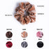 Whaline 6 Big Hair Scrunchies - Velvet Elastics Large Hair Bobble Bands for Women, Soft Hair Ties in 6 Colors