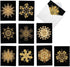 The Best Card Company - 10 Blank Note Cards Assortment (4 x 5.12 Inch) - Zen Patterns and Symbols, Bulk Boxed Set