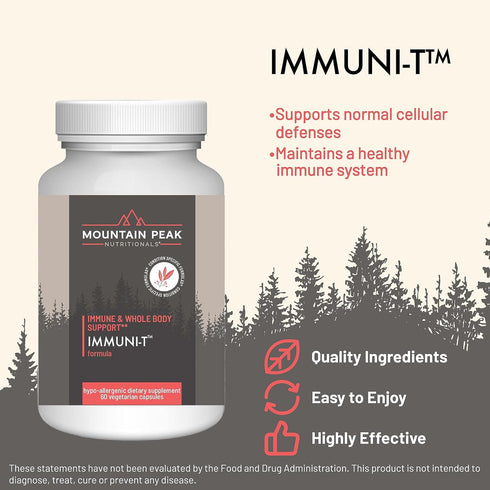 Mountain Peak Nutritionals Immuni-T - Supports Respiratory and Immune System with Zinc, Vitamin A, C, B6 -
