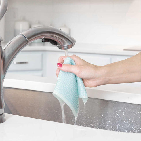 ELYN 5 Pack Swedish Dishcloths, Assorted Moroccan Pattern, Reusable & Washable Sponge Cloths for Kitchen Cleaning