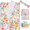 Whaline 100 Sheets Floral Tissue Paper, 13.7 x 19.6 Inch Watercolor Flower Gift Wrapping for Spring Weddings