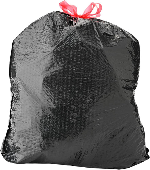 Amazon Basics Flextra Multipurpose Drawstring Trash Bags, 20% Post Consumer Recycled Content, 30 Gallon, 50 Count, Pack of 1