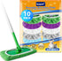 KEEPOW 10 Pack Reusable Microfiber Mop Pads for Swiffer Sweeper Mop - Washable Wet Pad Refills for Hardwood Floor
