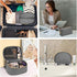 KTMOUW 3 Pcs Waterproof Makeup Bag Set | Portable Travel Cosmetic Organizer Storage Bag for Women, Grey