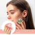 4 PCS Makeup Puff, Korean Teardrop Setting Powder Puff for Foundation, Concealer, Liquid Cream, Beginner-Friendly