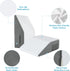 Cozymaker Cooling Gel Memory Foam Wedge Pillows for After Surgery, Adjustable Leg Elevation for Swelling, Pain Relief