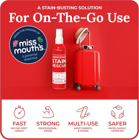 Emergency Stain Rescue Stain Remover Spray – 4oz for Clothes, Upholstery Fabric, Carpet