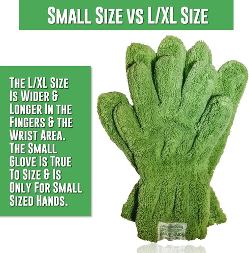 Nano Glove - Green Household Kitchen Cleaning Hand Glove, All Purpose Surface Cleaner for Windows and Dusting