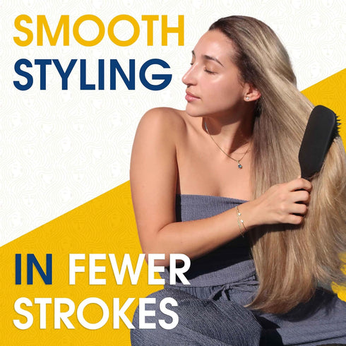 Giorgio Detangling Paddle Brush, Large Air Cushion Paddle Brush with Tourmaline Bristles for Men and Women