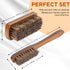 Horsehair Laundry Stain Brushes Set by TAKAVU, Natural Soft Bristle for Scrubbing Out Tough Stains on Delicate Fabrics Knits Cotton Leather Washable Fabrics by TAKAVU